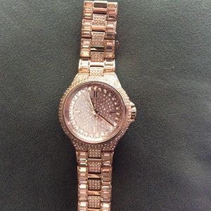 Michael Kors Camille Rose Gold Crystal Watch